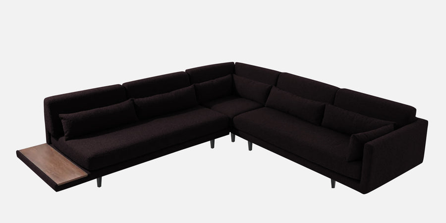 Malta Fabric 6 Seater Rhs Corner Sofa In Cara Brown Colour - Febonic Living