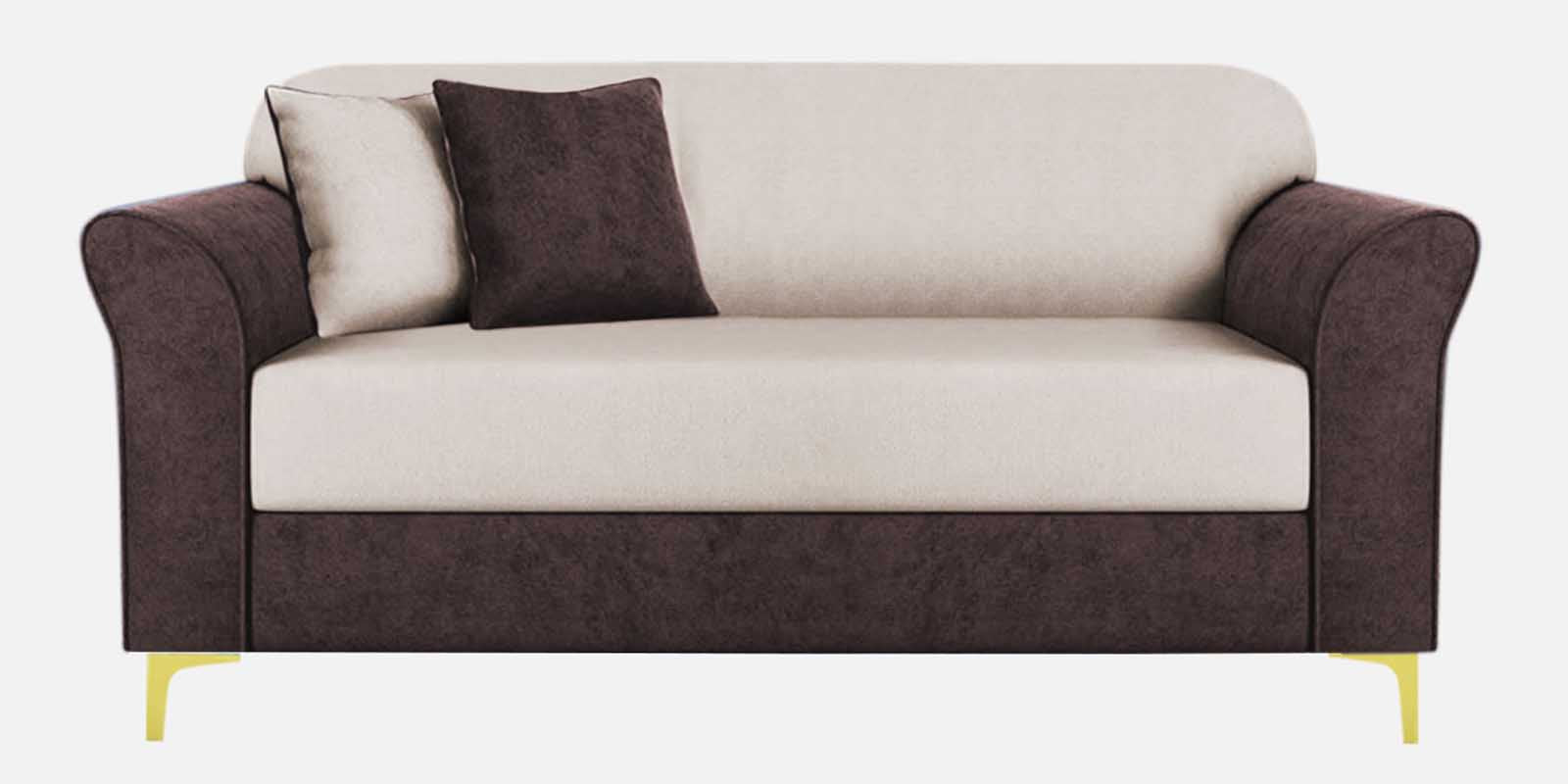 Jordan Velvet 2 Seater Sofa in Mocha Brown _ Camel Beige Colour