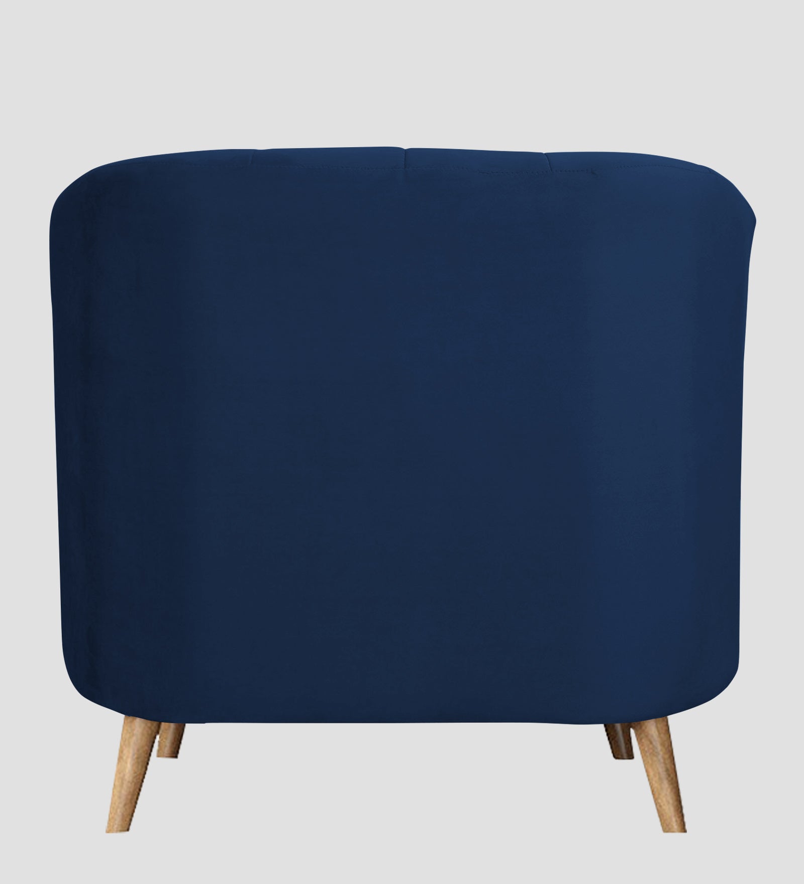 Nancy Velvet 1 Seater Sofa in Imperial Blue Colour