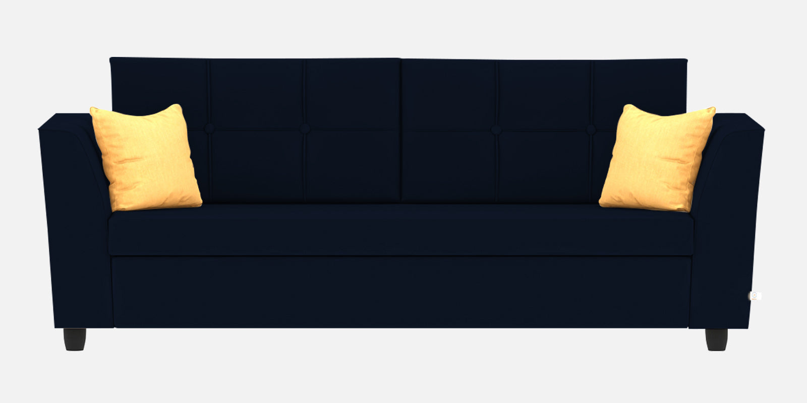 Nestin Velvet 3 Seater Sofa in Dark Blue Colour