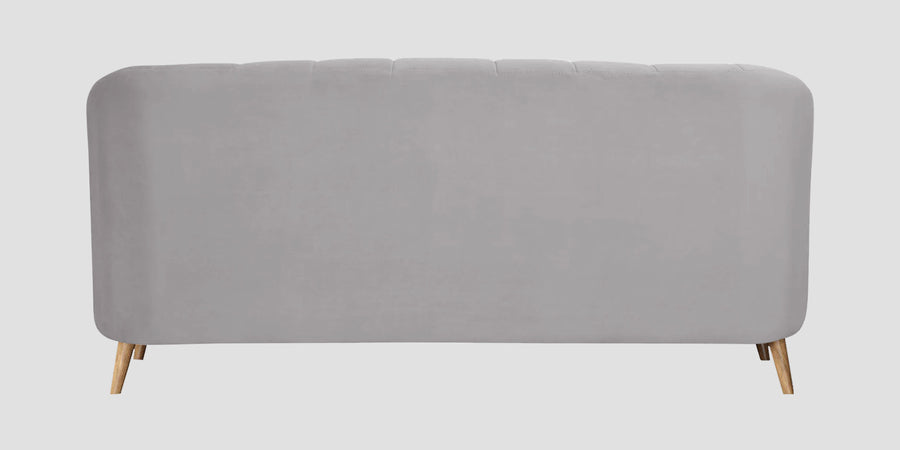 Kaylee Velvet 3 Seater Sofa In Concrete Grey Colour - Febonic Living
