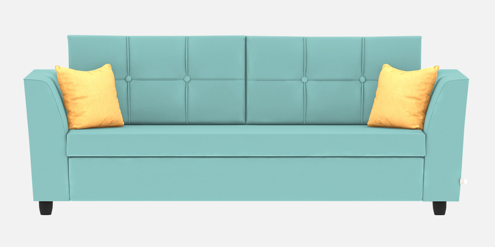 Nestin Velvet 3 Seater Sofa in Barmunda Aqua Colour