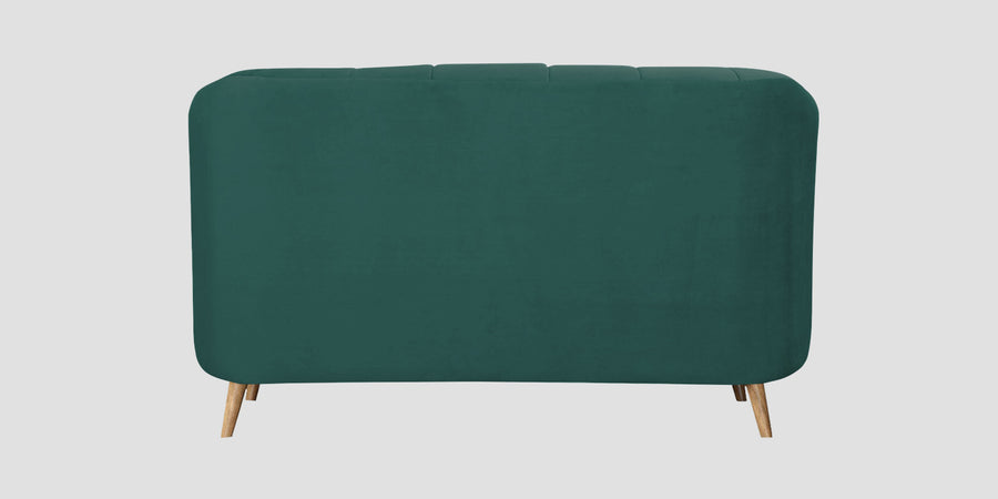 Kaylee Velvet 2 Seater Sofa In Pine Green Colour - Febonic Living