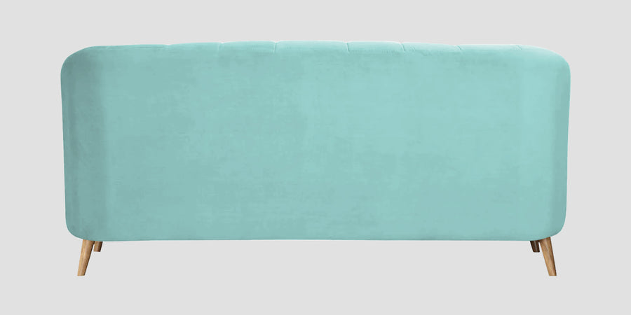 Kaylee Velvet 3 Seater Sofa In Barmunda Aqua Colour - Febonic Living