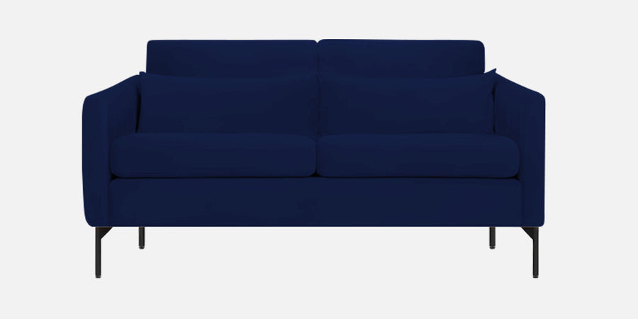 Haru Velvet 2 Seater Sofa In Indigo Blue Colour - Febonic Living