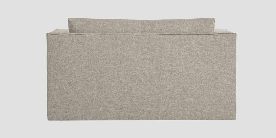 Kenia Fabric 2 Seater Foldable Sofa Cum Bed In Ash Grey Colour - Febonic Living