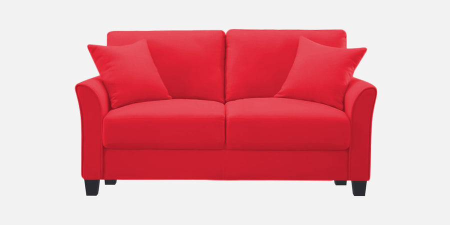 Daroo Velvet 2 Seater Sofa In Ox Blood Maroon Colour - Febonic Living