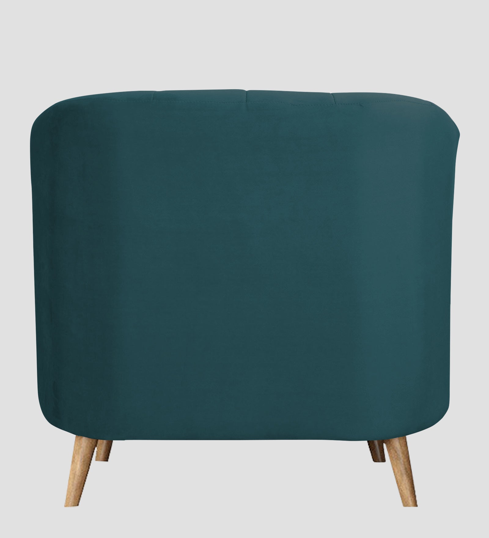 Nancy Velvet 1 Seater Sofa in Arabian Green Colour