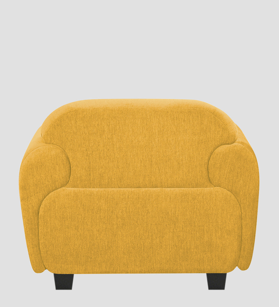 Apollo Fabric 1 Seater Sofa Bold Yellow Colour - Febonic Living