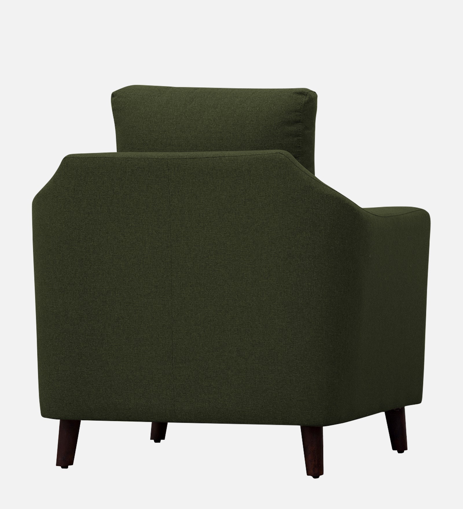 Kevin Fabric 1 Seater Sofa in Olive Green Colour