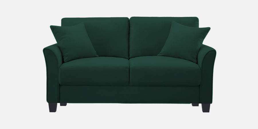 Daroo Velvet 2 Seater Sofa In Forest Green Colour - Febonic Living