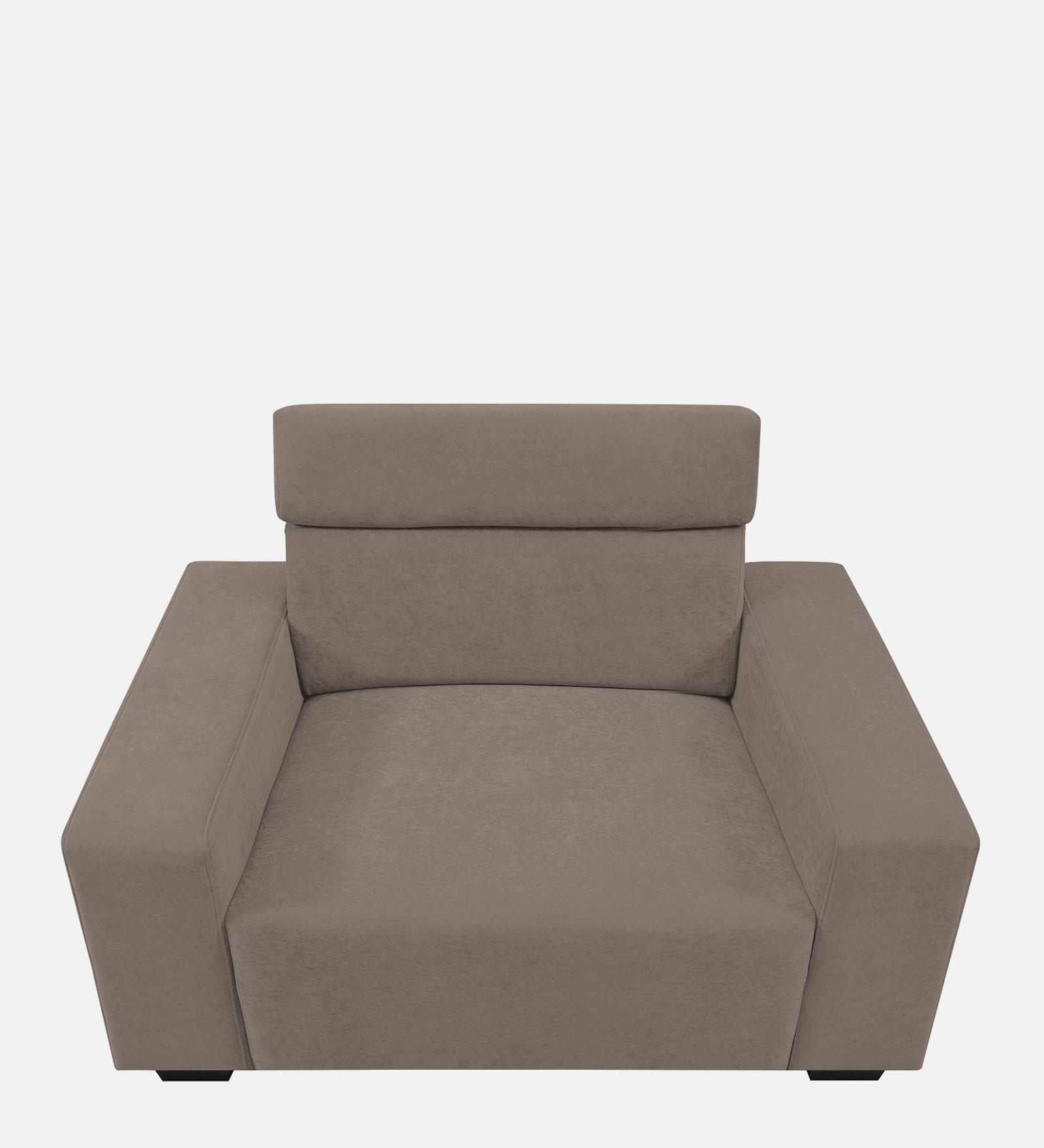 Hiro Fabric 1 Seater Sofa In  Rock Beige Colour - Febonic Living