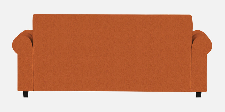 Derado Fabric 3 Seater Sofa In Vivid Orange Colour - Febonic Living