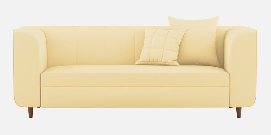 Sumo Velvet 3 Seater Sofa In Sandy Beige Colour - Febonic Living