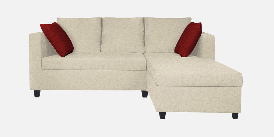 Nebula Fabric Lhs Sectional Sofa 2 Lounger In Ivory Cream Colour - Febonic Living