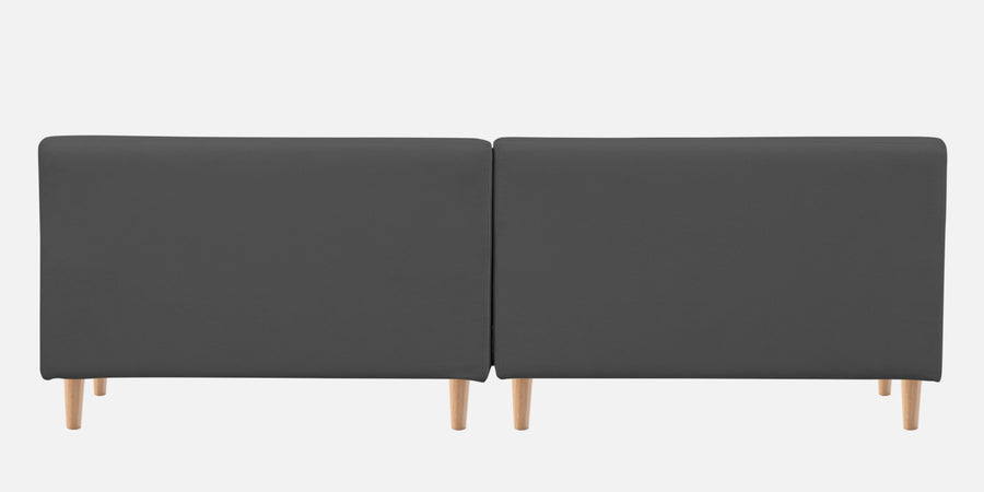 Woody Fabric Lhs Sectional Sofa 3 Lounger In Pure Grey Colour - Febonic Living