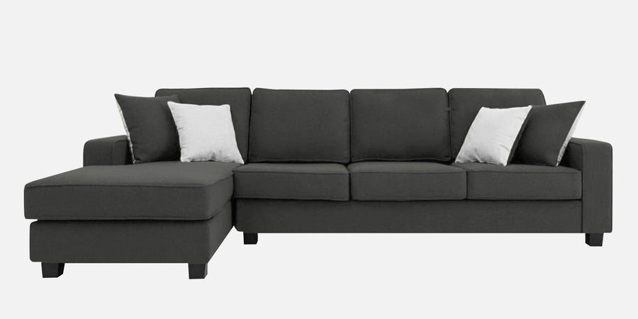 Ladybug Fabric Rhs Sectional Sofa 3 Lounger In Charcoal Grey Colour - Febonic Living