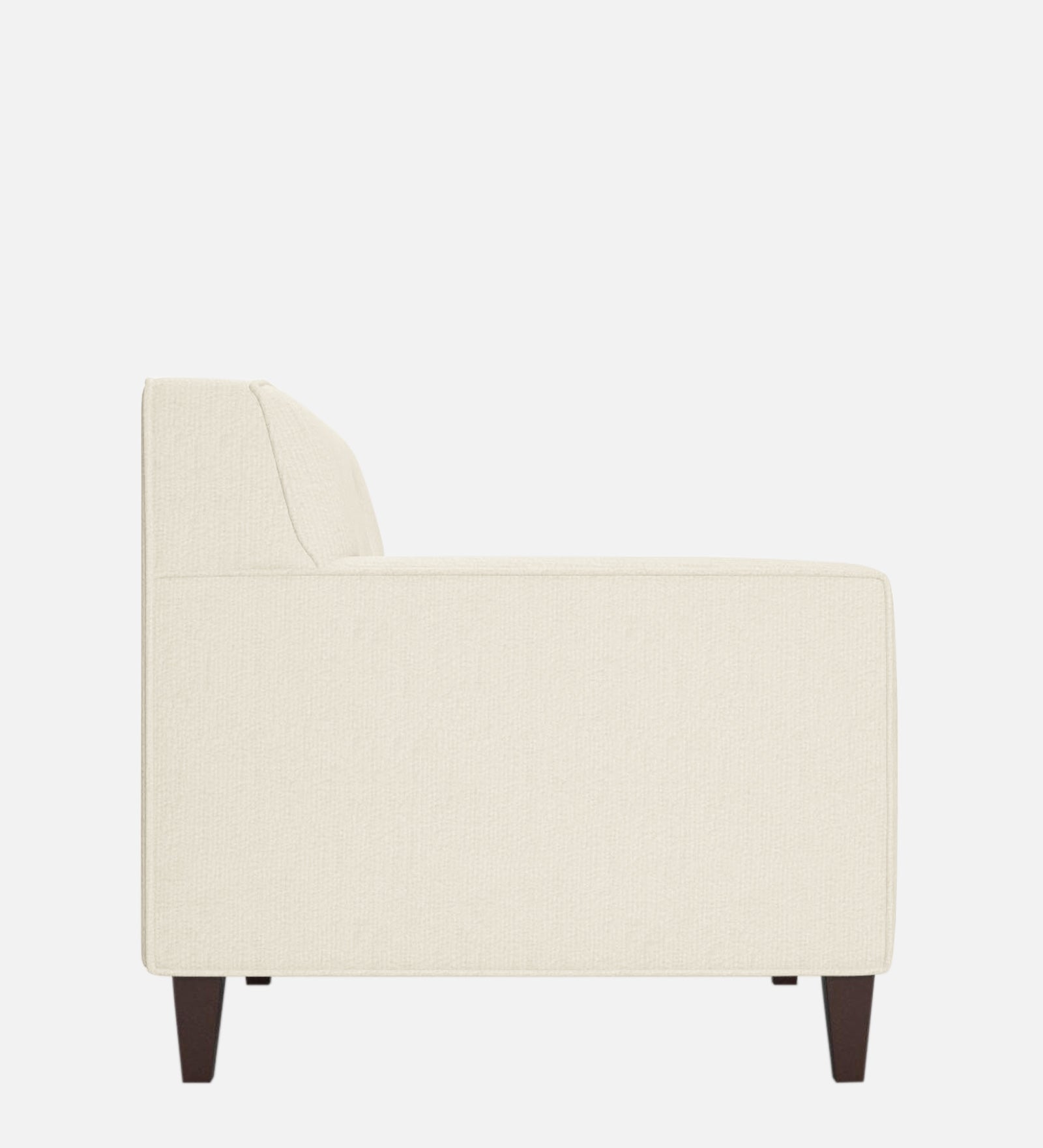 Miller Fabric 1 Seater Sofa in Ivory Cream Colour