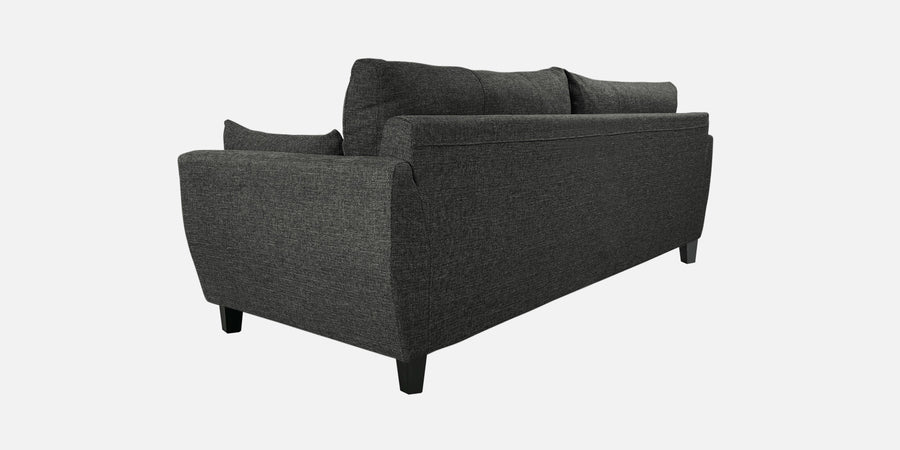 Mario Fabric 3 Seater Sofa In Charcoal Grey Colour - Febonic Living