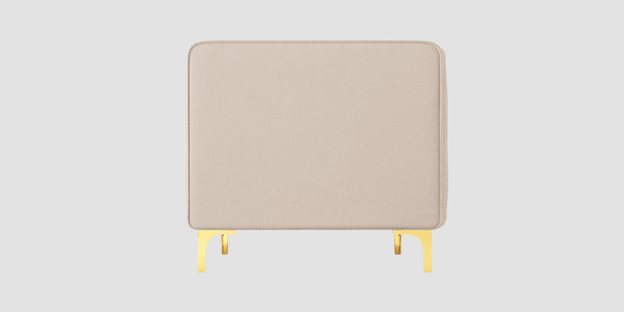 Saban Velvet 3 Seater Sofa In Camel Beige Colour - Febonic Living