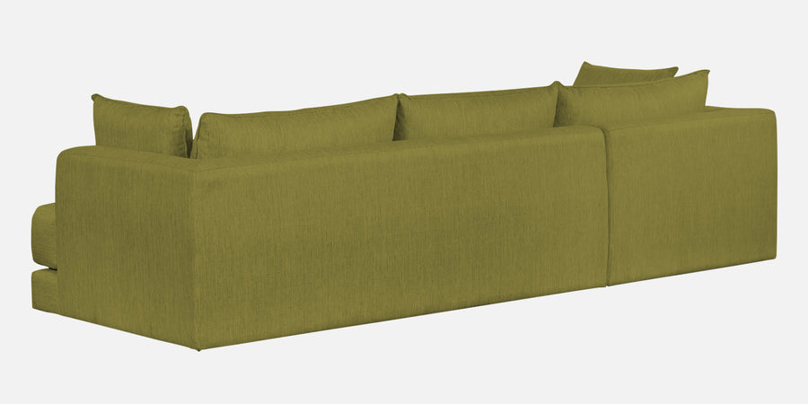 Ziggy Fabric Lhs Sectional Sofa 3 Lounger In Kelly Green Colour - Febonic Living