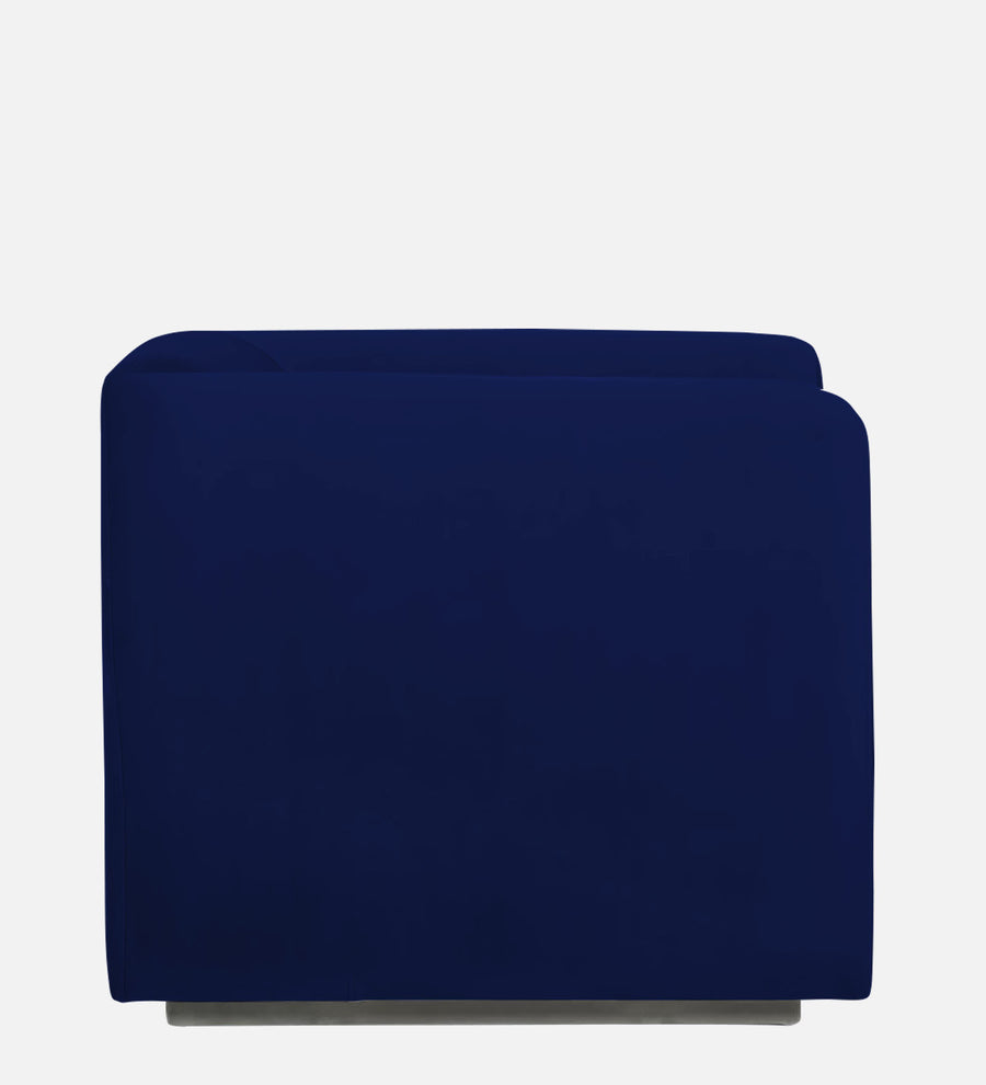 Bufa Velvet 1 Seater Sofa In Dark Blue Colour - Febonic Living