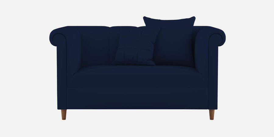 Rubi Velvet 2 Seater Sofa In Indigo Blue Colour - Febonic Living