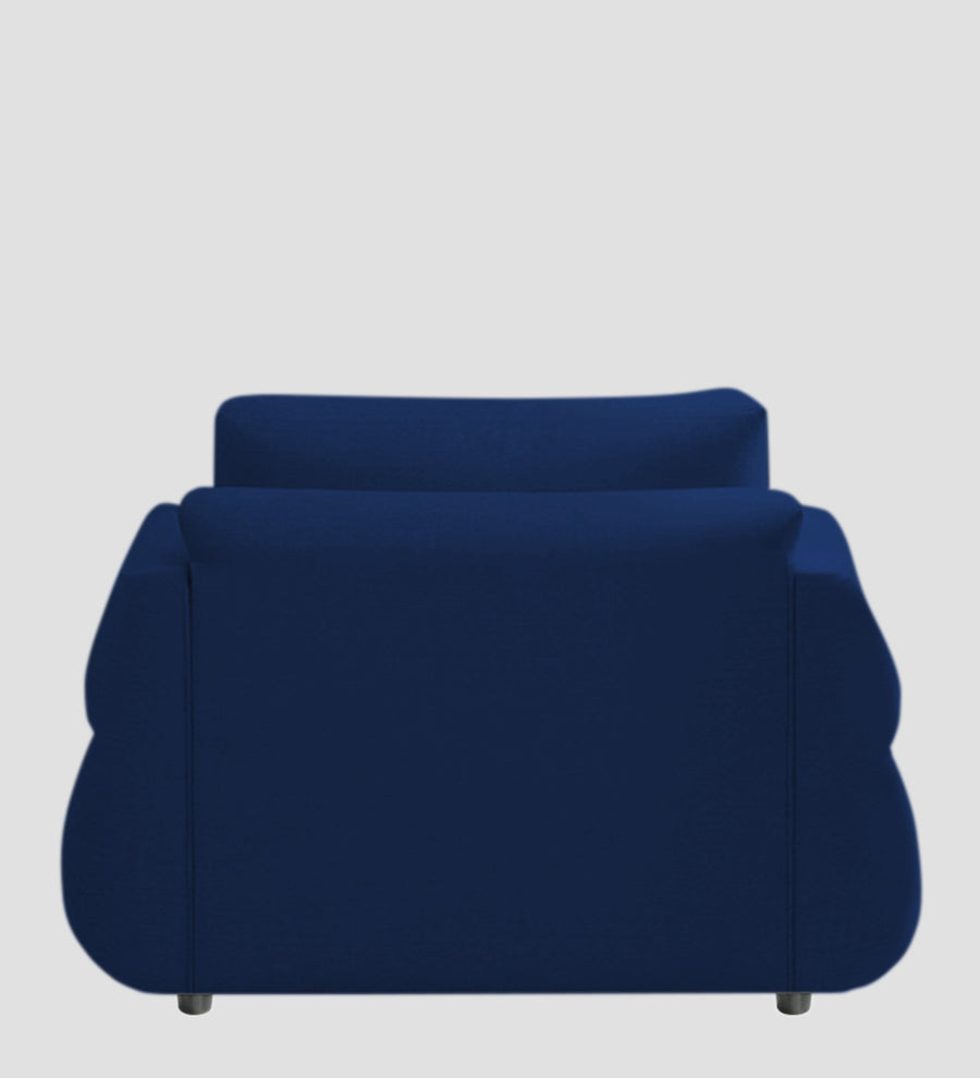 Jack Fabric 1 Seater Sofa In Royal Blue Colour - Febonic Living
