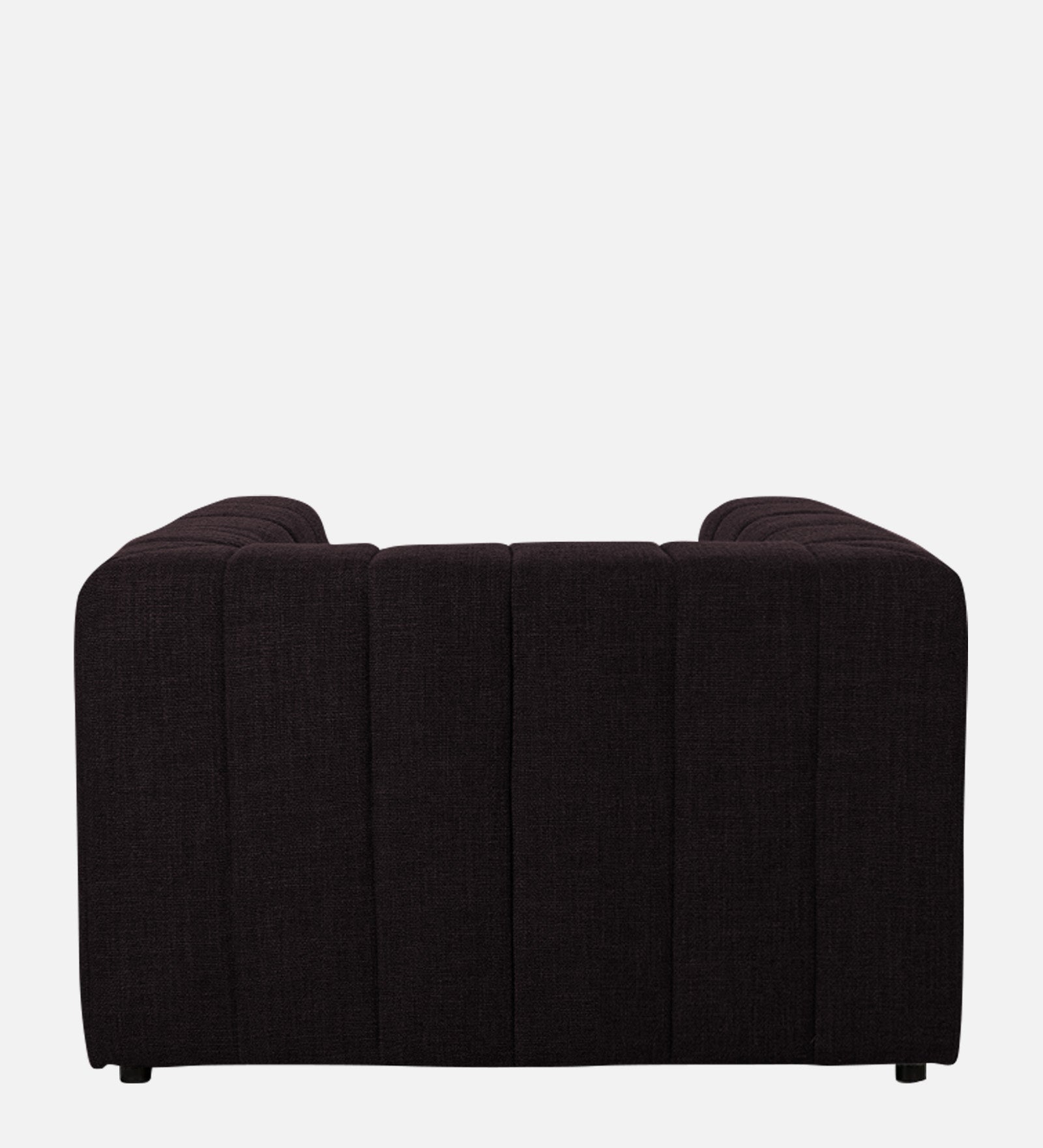 Lara Fabric 1 Seater Sofa in Cara Brown Colour