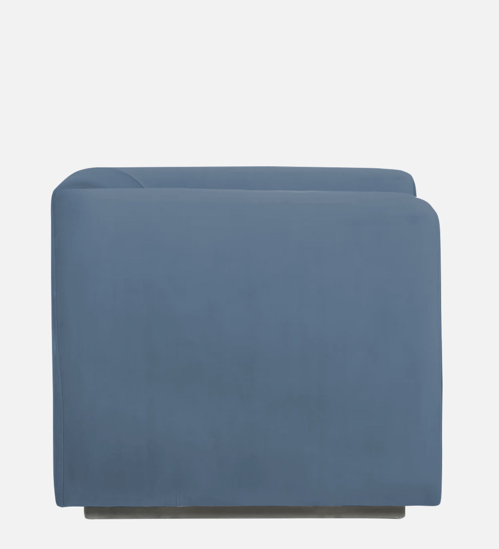 Bufa Velvet 1 Seater Sofa in Oxford Blue Colour