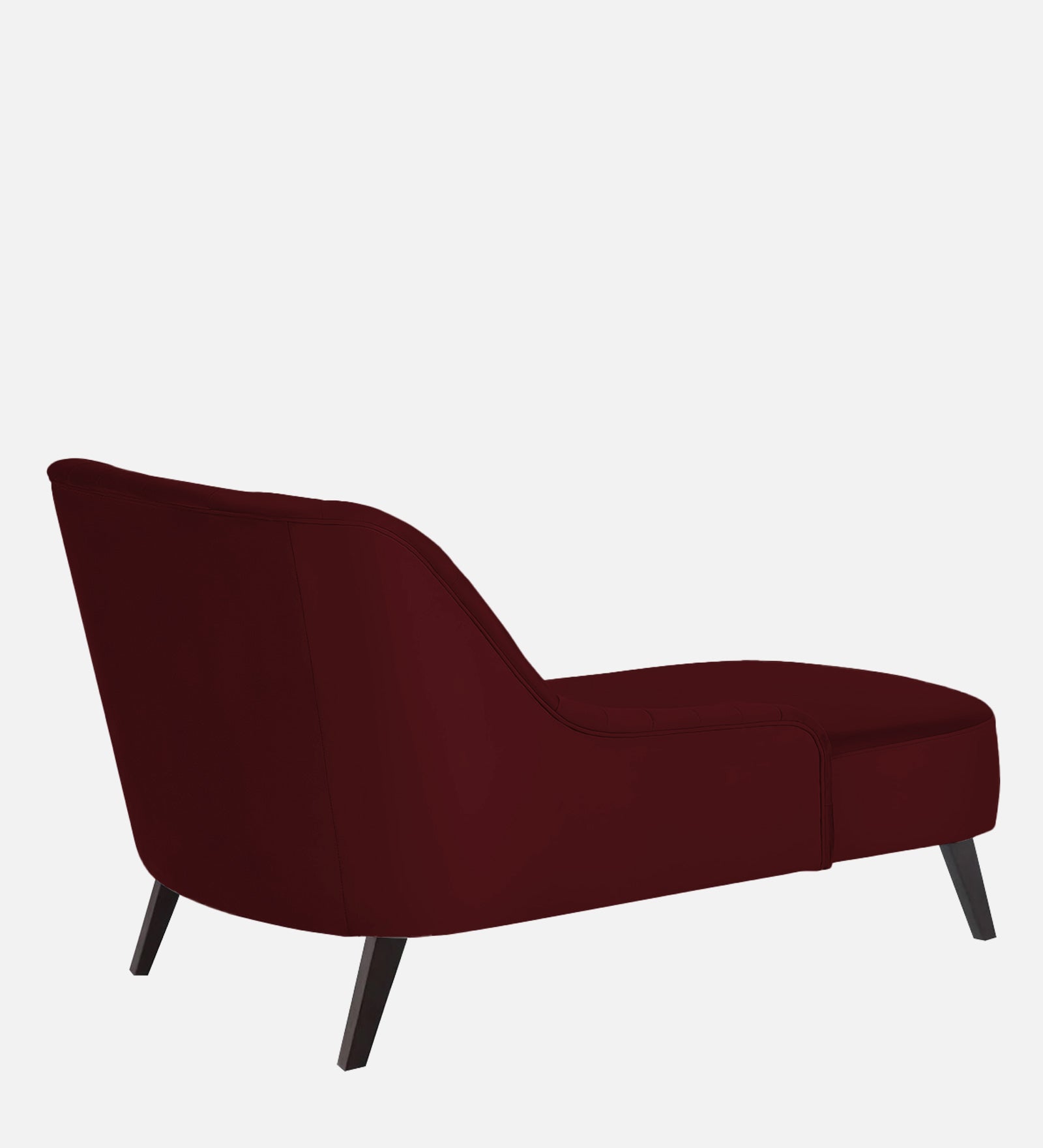 Flora Velvet RHS Chaise Lounger in Dark Maroon Colour