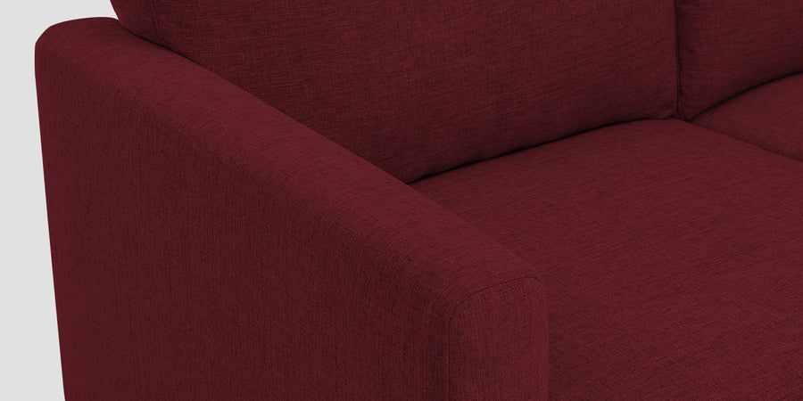 Romie Fabric Rhs Sectional Sofa 2 Lounger In Blood Maroon Colour - Febonic Living
