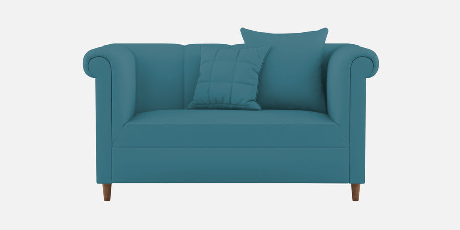 Rubi Velvet 2 Seater Sofa In Aqua Blue Colour - Febonic Living