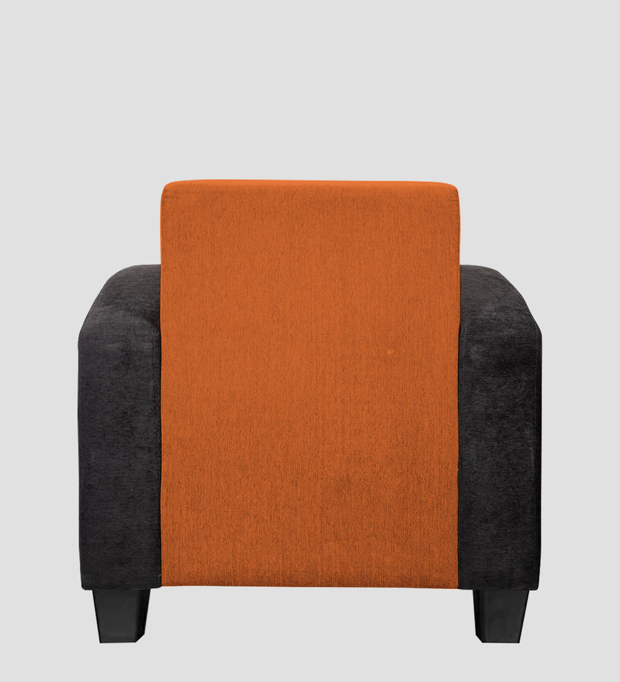 Alex Fabric 1 Seater Sofa In Vivid Orange Colour - Febonic Living