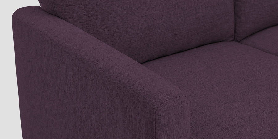 Romie Fabric Rhs Sectional Sofa 2 Lounger In Greek Purple Colour - Febonic Living