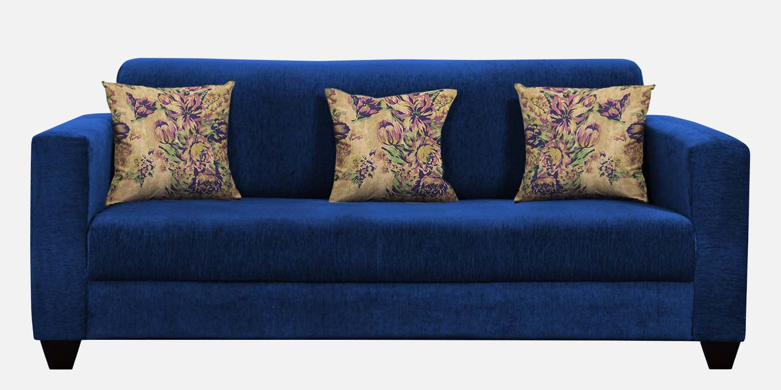 Lipu Fabric 3 Seater Sofa in Royal Blue Colour