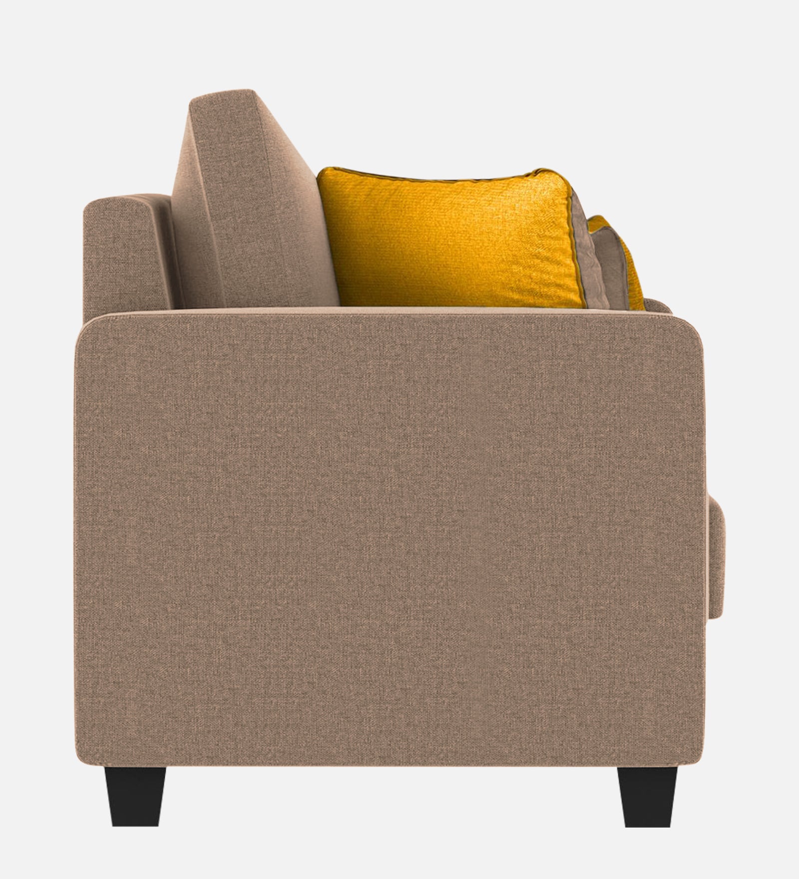 Nabi Fabric 1 Seater Sofa In Cookie Beige Colour