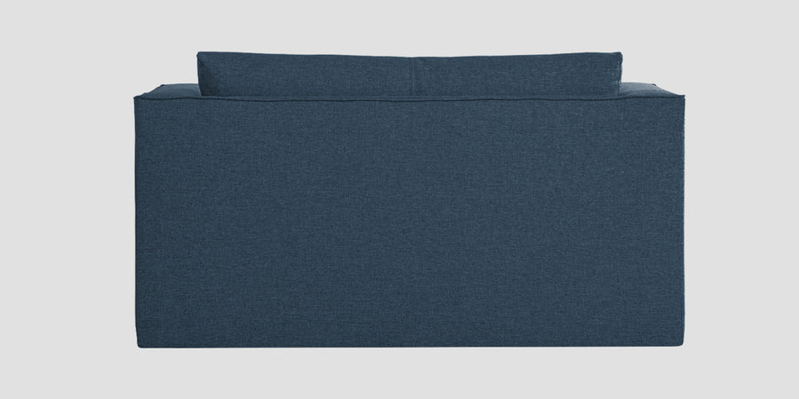 Kenia Fabric 2 Seater Foldable Sofa Cum Bed In Light Blue Colour - Febonic Living