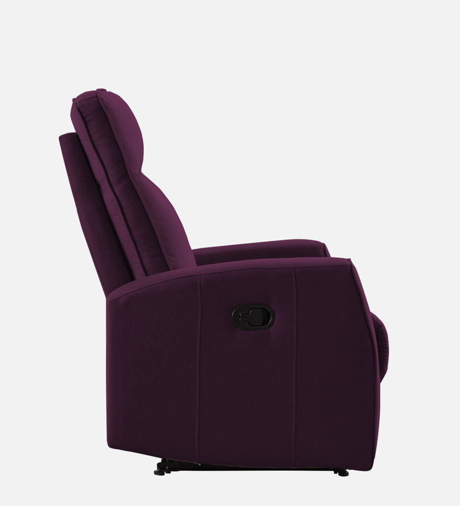 Logan Fabric 1 Seater Motorized Recliner In Greek Purple Colour - Febonic Living