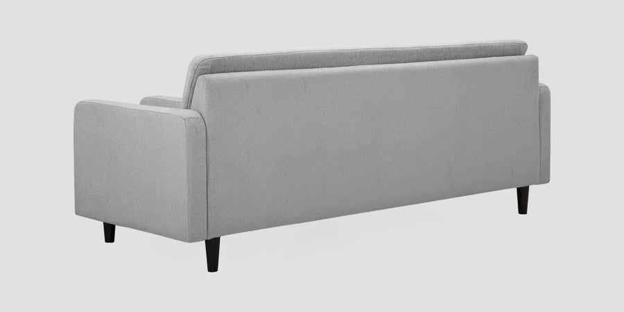 Noha Fabric 3 Seater Sofa In Lit Grey Colour - Febonic Living