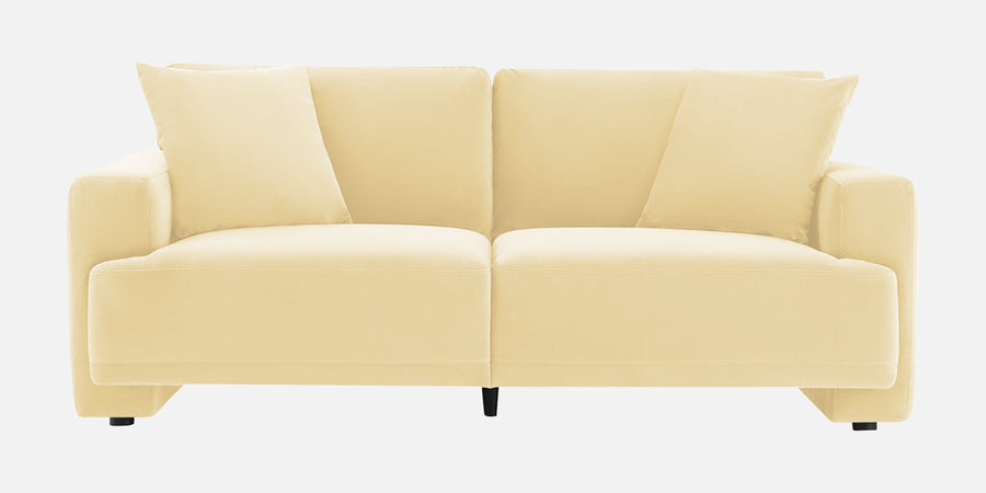 Kosta Velvet 2 Seater Sofa In Sandy Beige Colour - Febonic Living