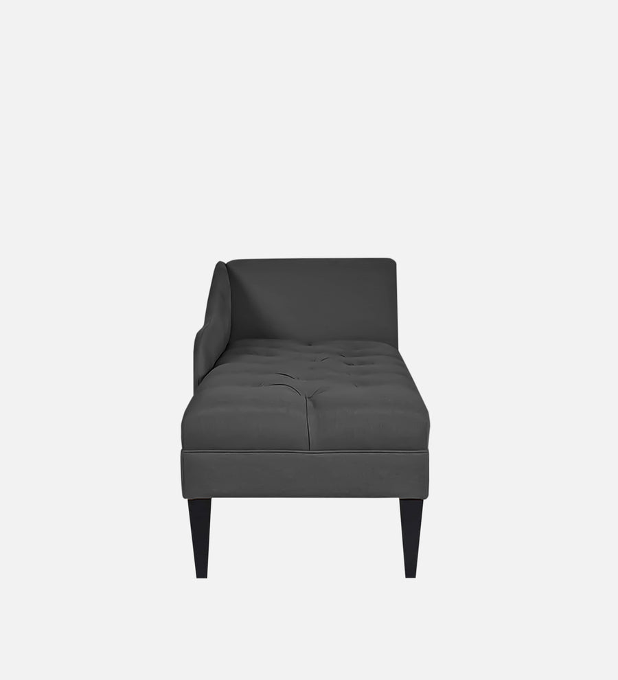 Adria Fabric Lhs Chaise Lounger In Charcoal Grey Colour - Febonic Living