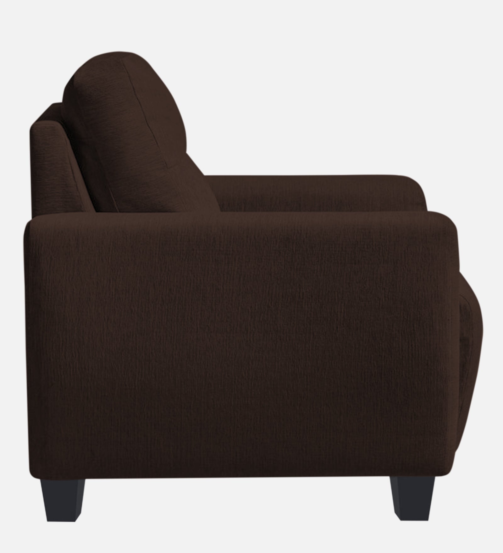 Bakadi Fabric 1 Seater Sofa in coffee brown Colour