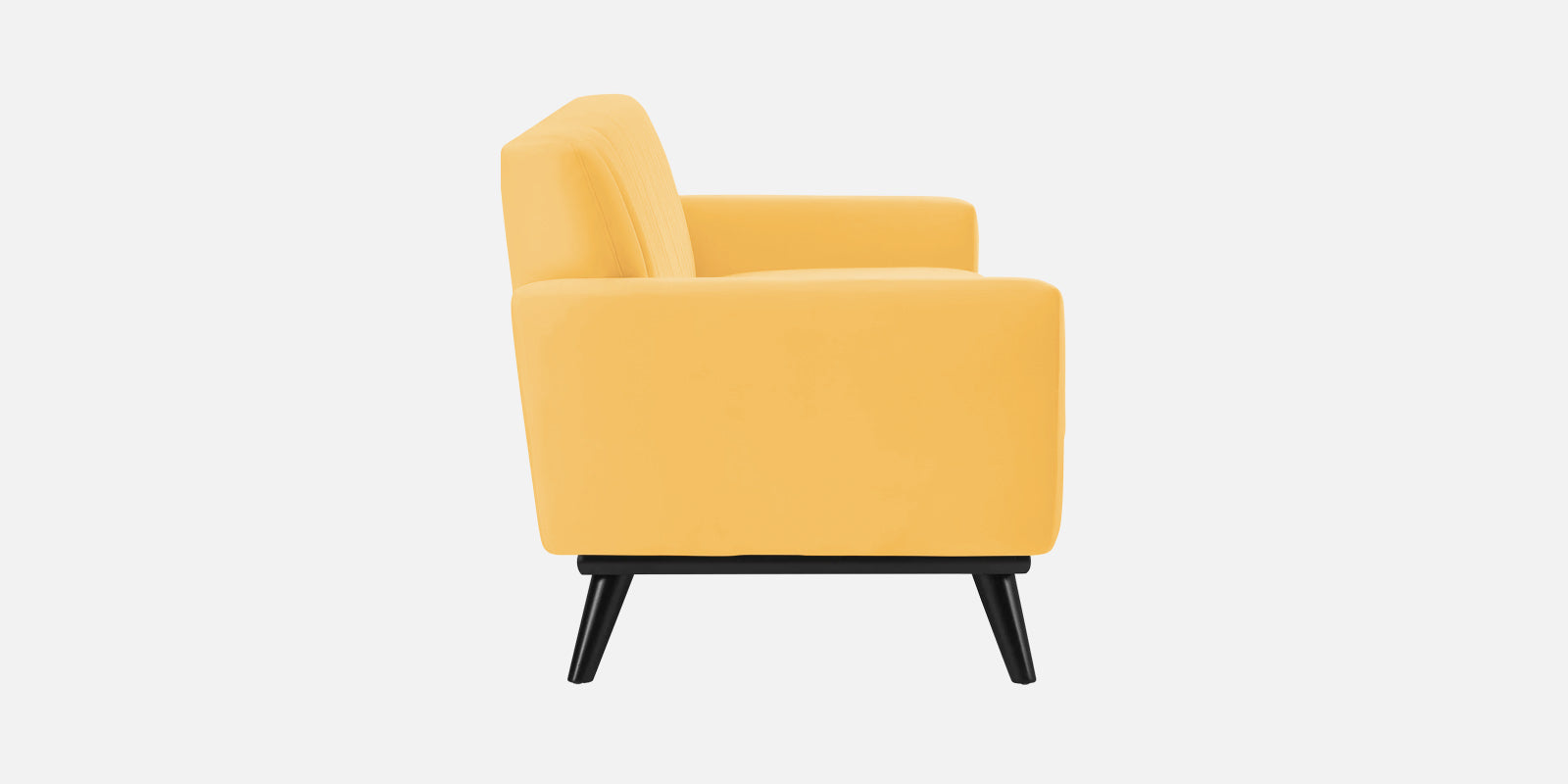 Tucker Velvet 3 Seater Sofa In Turmeric Yellow Colour