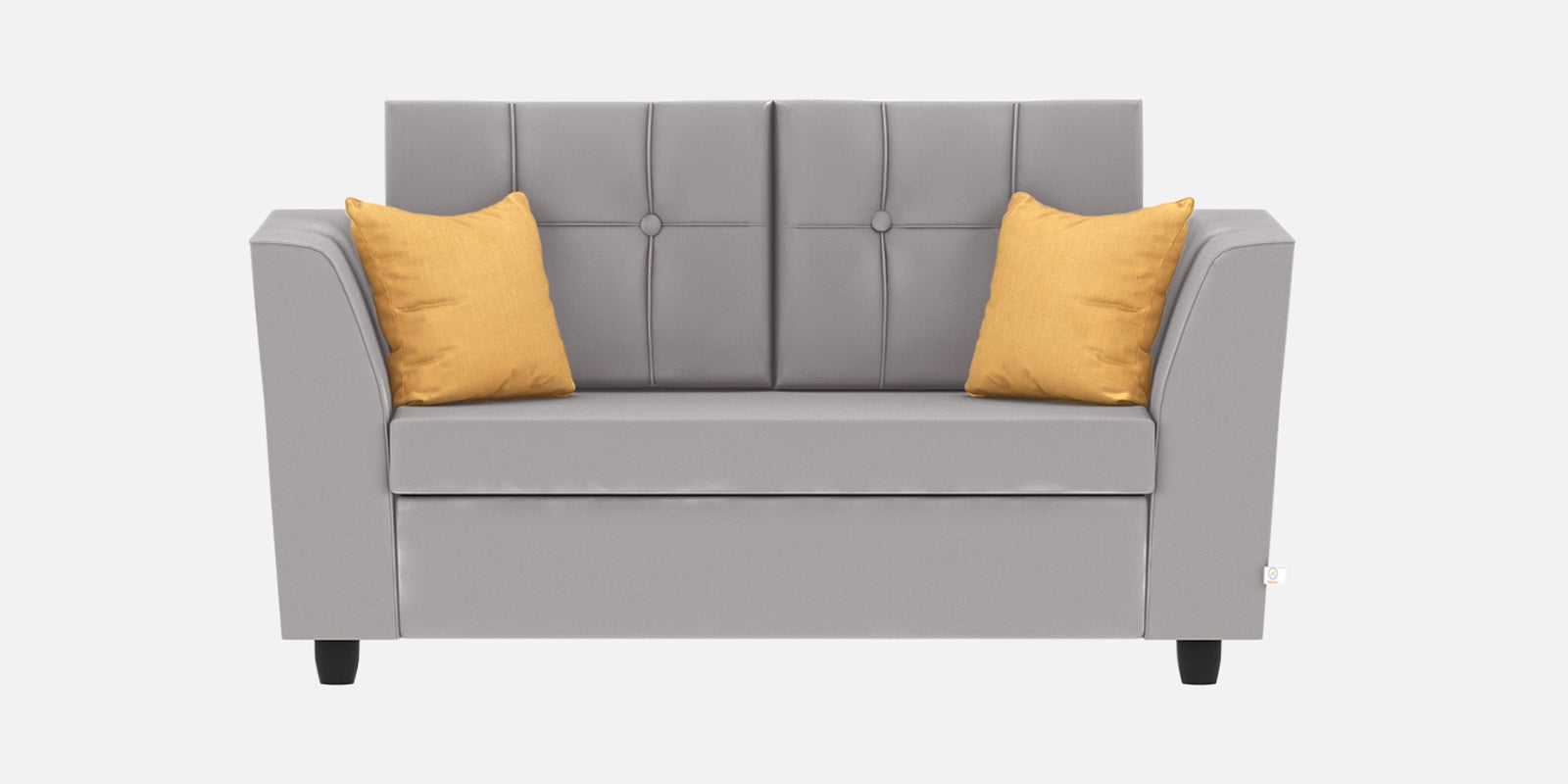 Nestin Velvet 2 Seater Sofa in light grey Colour