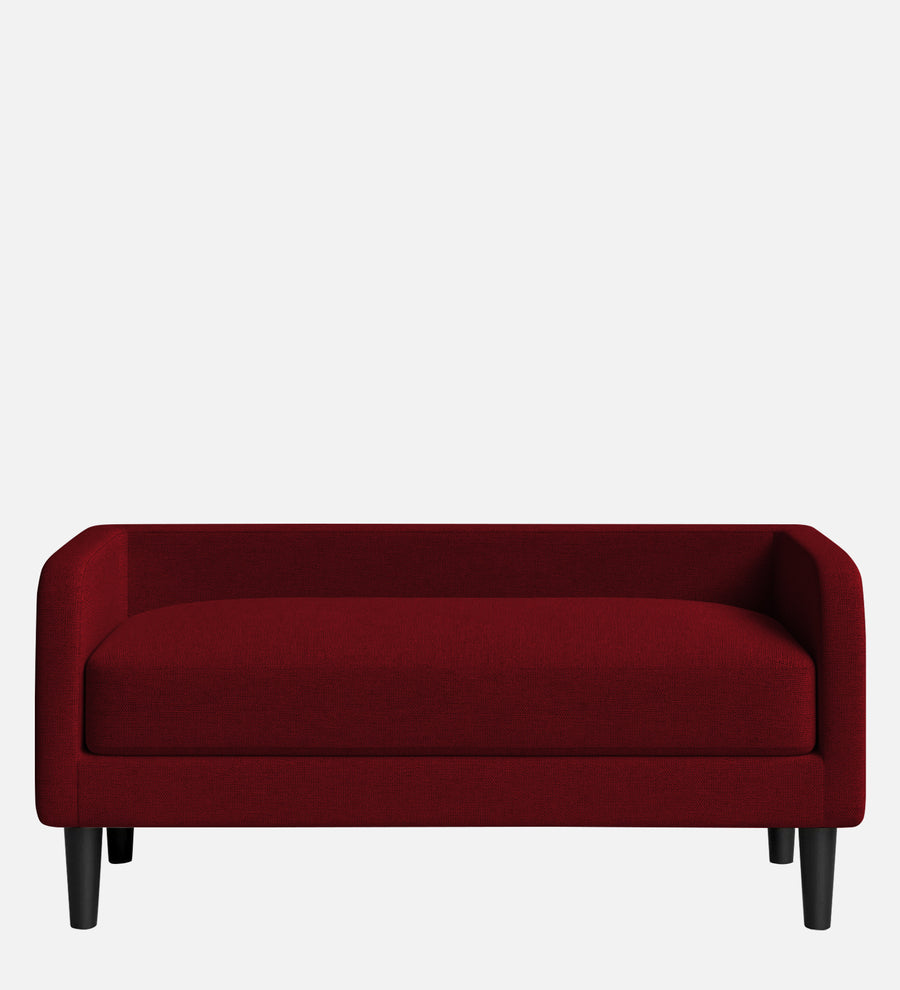 Maya Fabric Bench In Ruby Red Colour - Febonic Living