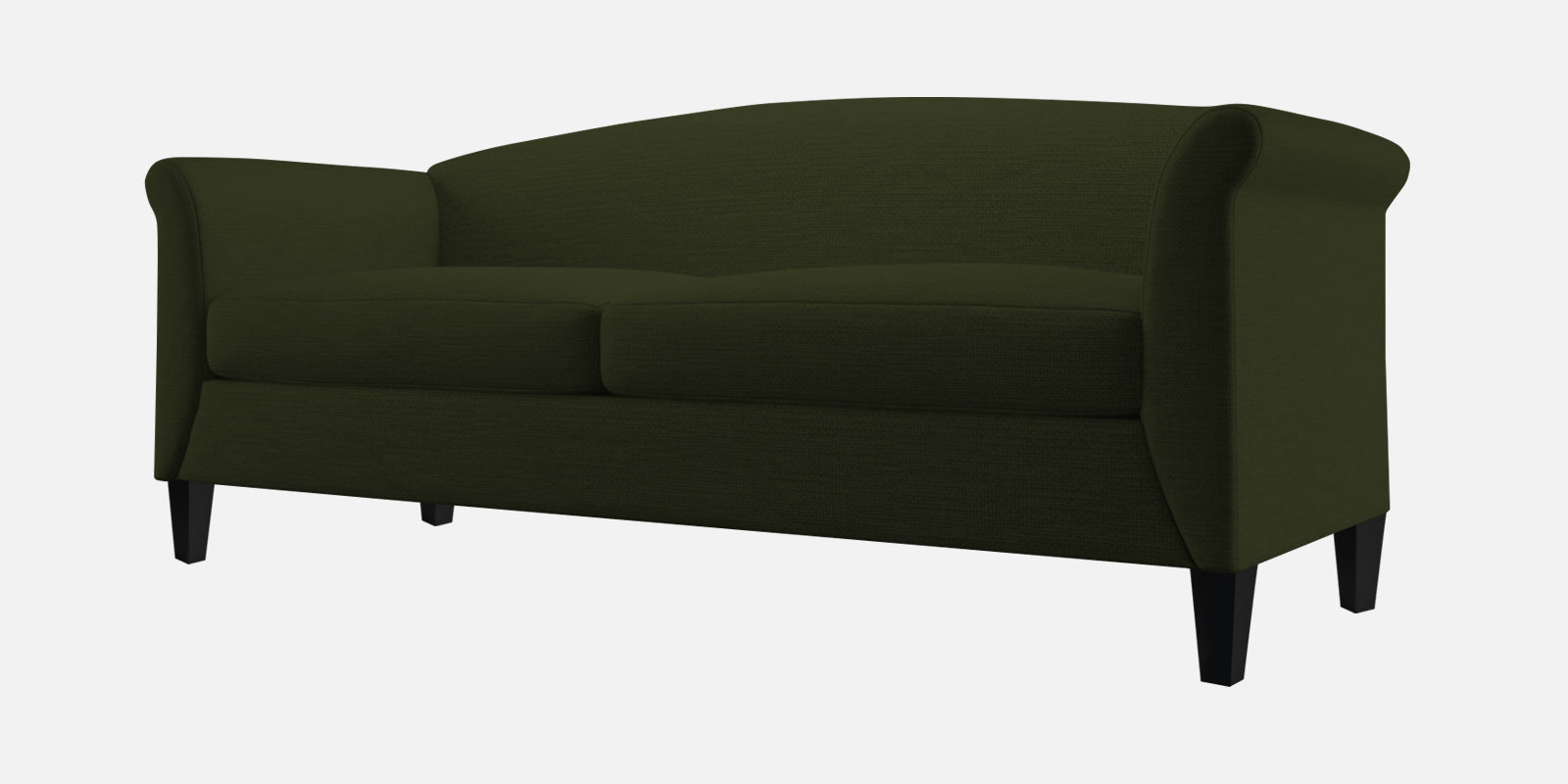 Kimber Fabric 3 Seater Sofa in Olive Green Colour