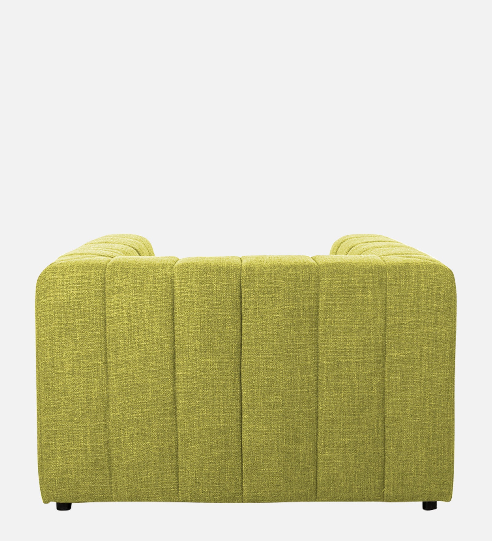 Lara Fabric 1 Seater Sofa in Parrot Green Colour