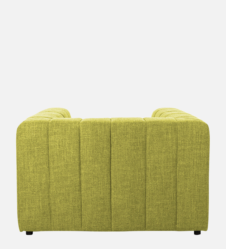 Lara Fabric 1 Seater Sofa In Parrot Green Colour - Febonic Living