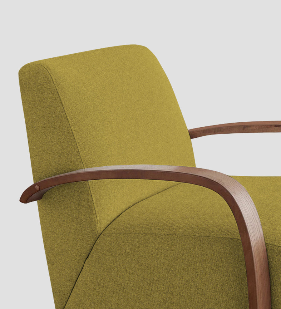 Balma Fabric Swivel Chair In Parrot Green Colour - Febonic Living